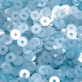 Поетки плоские 4 мм светло-голубой.